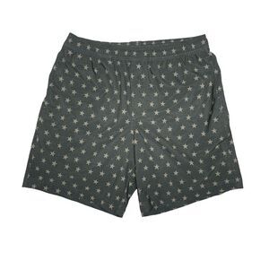 Chubbies Mens Small Black Stars 7" Inseam Athletic Shorts Gym Workout Sports